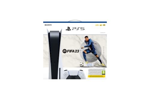 Sony PlayStation 5, CFI-1216A, 825GB SSD, Disc Edition, White + FIFA 23 (Voucher) + FIFA 23 Ultimate Team (Voucher)