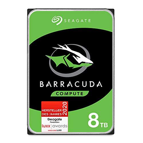Seagate Barracuda 8 TB interne Festplatte HDD, 3.5 Zoll, 5400 U/Min, 256 MB Cache